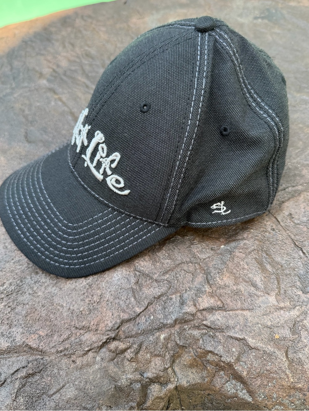 Salt Life Men's Technical Signature Hat White 3D Embroidery One Size Fits Most - Picture 2 of 4